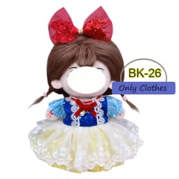 Cute Dress Up JK Uniform Clothes for 20cm Cotton Plush Anime Cartoon Doll Dresses Clothing Skirt Suit Socks Toy Accessories Gift