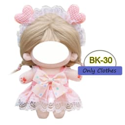 Cute Dress Up JK Uniform Clothes for 20cm Cotton Plush Anime Cartoon Doll Dresses Clothing Skirt Suit Socks Toy Accessories Gift
