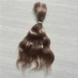 New Red Purple Pink Brown Colors Reborn Doll Pure Mohair Handrooted Top Quality Mohair Wigs for BJD SD 1/12 Dolls Hair Accessory