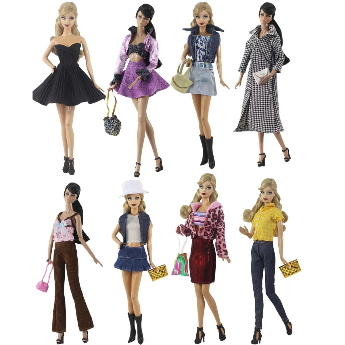 1 Set Doll Clothes 1:6 Scale Dress Outfit for 11.5 Inch 30cm Doll Many Style for Choice Gifts for Girls Doll Accessories #5