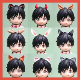 ob11 doll ears for GSC 1/12bjd doll horns, cat ears, fox ears, antlers, deer ears, animal ears doll accessories