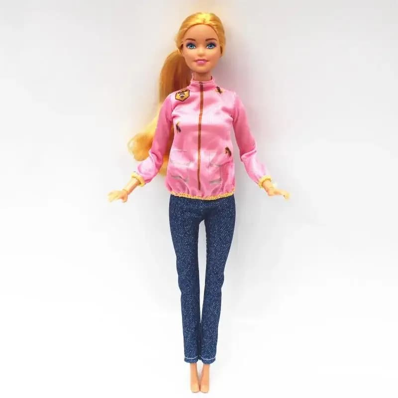 30cm Doll Full Set with Clothes Top and Pants 1/6 Doll Dress Up Accessories Toy for Children Girls Gift