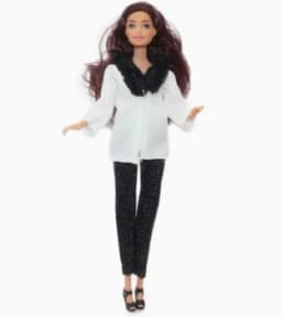 30cm Doll Full Set with Clothes Top and Pants 1/6 Doll Dress Up Accessories Toy for Children Girls Gift
