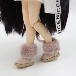 ICY DBS Blyth doll shoes 1/6 furry snow boots about 3.5cm BJD girls toys