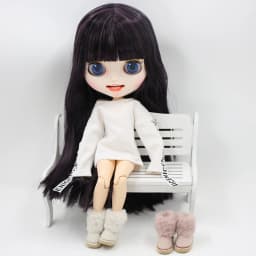 ICY DBS Blyth doll shoes 1/6 furry snow boots about 3.5cm BJD girls toys