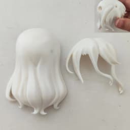 (only hair)GSC Clay Man Hair white model OB11 hair doll accessories