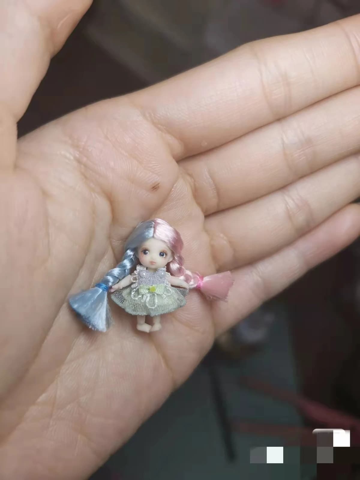 Mini 4cmBJD doll wig silk wig accessories Only sell wigs.