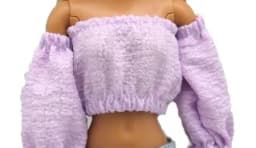 New 30cm 1/6 Puff Sleeves Skirt Shorts Daily Wear Accessories Clothes for Barbies Doll