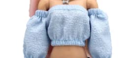 New 30cm 1/6 Puff Sleeves Skirt Shorts Daily Wear Accessories Clothes for Barbies Doll