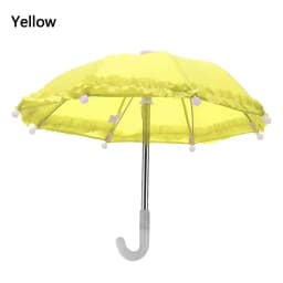 Lace Miniature Umbrella For Dolls Accessories Candy Color Mini Rain Gear For 18 Inch & 43cm Dolls Kids Toys Dollhouse Decoration