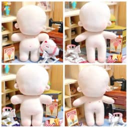 20CM Cotton Dolls Body DIY Idoll Doll Embroidery Or Blank Changing Dressing Game Handmade Playing House Dolls accessories