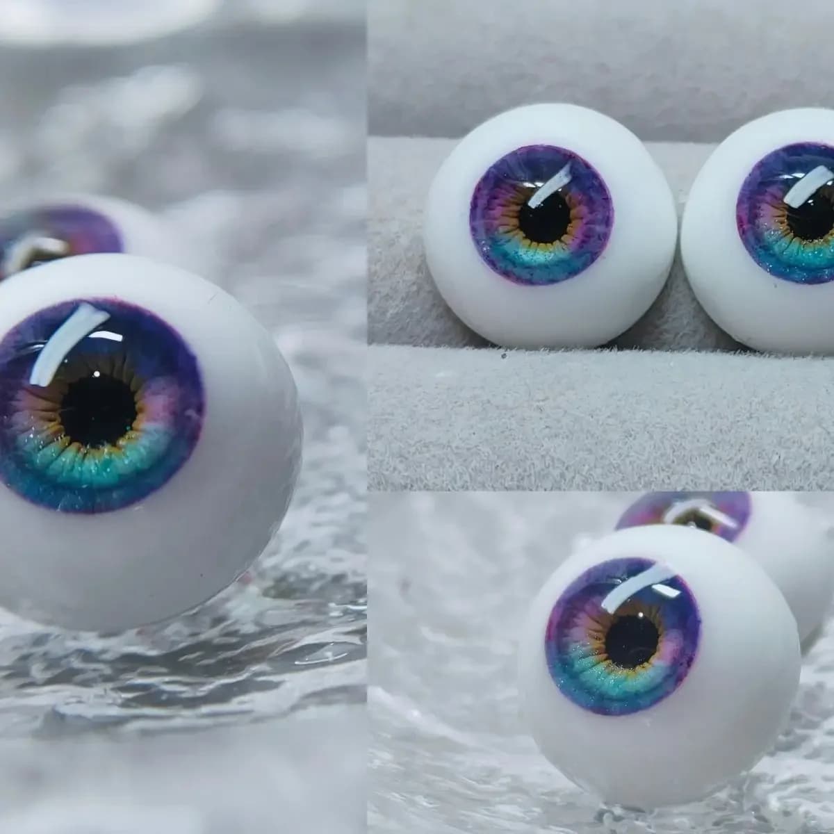 New Doll Eyes 8/10/12/14/16/18mm for 1/3 1/4 1/6 1/8 Bjd Doll Ob11 Plaster Eyeball Handmade Bjd Eye Diy Girl Toys Accessories