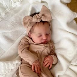 Silicone Baby Dolls Already Painted Finished Reborn Baby Doll Sleeping Baby Doll 3D Skin Visible Veins Surprise Gift for Child