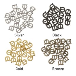 20/40pcs Newest 4mm Mini Ultra-small Tri-glide Cat Style Belt Buckle Doll Bags Buckles Diy Doll Metal Buttons Shoes Accessories