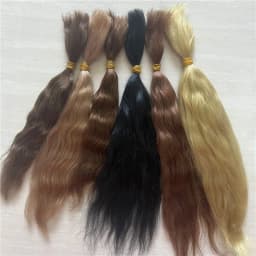 10 Grams / Bag 14 Colors Reborn Baby Dolls Mohair Wig DIY BJD OB11 Doll 1/3 1/4 Pure Mohair Black Gold Hair Wig Accessories