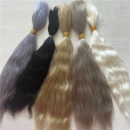 10 Grams / Bag 14 Colors Reborn Baby Dolls Mohair Wig DIY BJD OB11 Doll 1/3 1/4 Pure Mohair Black Gold Hair Wig Accessories