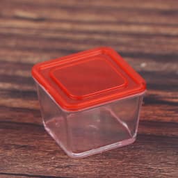 4pcs 1:12 Dollhouse Mininature Fresh Keeping Box Lunch Model Kitchen Tableware Accessories For Doll House Decor Kids Toys Gi