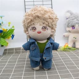 10CM Doll Clothes Fashion Coat Tops Casual Wears Jeans Pants Cotton Jacket For 1/12 Bjd Dolls Accessories Plush Dolls Kids Toys