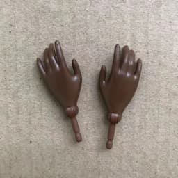1/6 Doll Replacements Hands Elbows Feet Black Brown White Beige White Pink Skin Doll Parts Original Doll Accessories