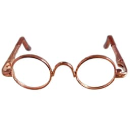 5.5cm Plush Doll Glasses For 10cm Cotton Dolls Round Frame Eyeglasses Dolls Mini Plush Animal DIY Clothes Accessories