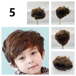5 Different Models Silicone Reborn Doll / BJD Hair Wig Fits Doll Head Circumference About 35cm/41cm DIY Doll Hair Accessories