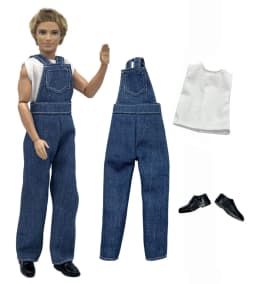 1 Set Ken Cloth Handmade Handsome Doll Accessories Casual Wear Suit for 30cm 12inch Ken Doll Kids GiftA1