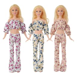 Dolls Clothes Tops Pants Dressing Kids Toys Fast Shipping Items Mini Dress Wear For Children DIY Girl Birthday Christmas Present
