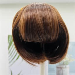 Reborn Doll Golden and Brown BOB Hair Sticked Hair Wig Fits 18--22 Inch Silicone Reborn Baby Dolls Short Hair DIY Doll Accessory
