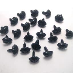 DIY 9/12/15/19mm Flat Bottom Triangle Nose Toy Puppy Bear Nose Accessories Plastic Plushs Snout Animals Nose Plush Accessories