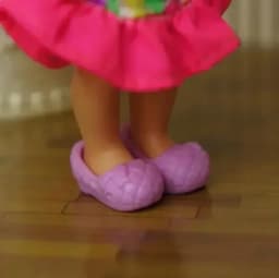 BQ2 Dolls purple shoes small toy accessories for height 11cm kelly dolls feet