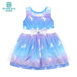 Doll Clothes Fashion T Shirt Pants Cartoon Dress Fits 45cm American Doll Toy Accessories Gift Girls