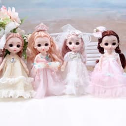 17cm Bjd Dolls 1/12 Mini Doll 13 Joint Moveable Cute Pouting Doll Fashion Princess Loli DIY Dress Up Girls Toys Birthday Gift