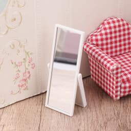1:12 Dollhouse Simulation Full Length Mirror Miniature Furniture Decoration Dolls House Accessories For Kids Toy