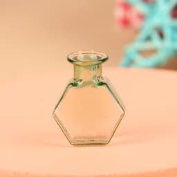 1/12 Scale Miniature Dollhouse Glass Vase Mini Stripe Wishing Glass Bottle Simulation Vase Model for Doll House Accessories Toy