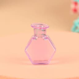 1/12 Scale Miniature Dollhouse Glass Vase Mini Stripe Wishing Glass Bottle Simulation Vase Model for Doll House Accessories Toy