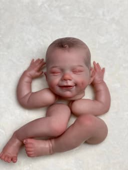 Customizable 18 Inch April Smile Bebe Doll Painted Kits Lifelike Reborn Parts Semi-Finished Accessories Kits