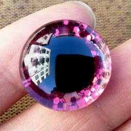 20pcs High Quality Safety Eyes For Amigurumi Crochet Toys Glitter Mixed Sizes Large Green Blue Buttons Doll Eye 18/20/25/30/35mm