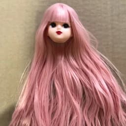 Orignal ST 70th Doll Heads Red Purple Tricolor HairDoll Accessories DIY Doll Parts Girl Christmas Gifts Rare Collection Dolls