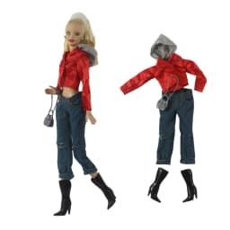 Handmade Babi Clothes Leather Clothing Outfit Overcoat for 11.5 Inch 30cm Doll BJD Clothes Many Style Gifts for Doll Accessories