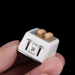 1Pc 1/12 Scale Dollhouse Bread Machine With Toast Miniature Cute Decorations Toaster Dollhouse Mini Accessories 4 Styles
