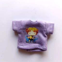 New 1/12 OB11 Baby Clothes Cartoon Cute Print T-Shirt Doll Clothes GSC Element Molly Doll Clothes 1 / 12 BJD Doll Accessories