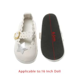 6.5cm Doll Shoes PU Leather Mini Shoes Suit For 16 Inches Doll Clothing Toys Baby Gifts Doll Accessories DIY Cool Girl`s Toy
