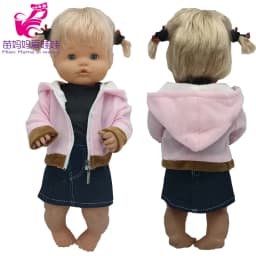 For 40 Cm Nenuco Doll Clothes 17 Inch Baby Doll Flower Shirt Pants Toys Clothing
