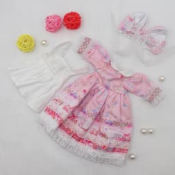 Evening Sequin Dress For 12 inch Dolls Vintage Cute Doll Clothes 30cm Dresses for Girls Festival Outfit Pleated Skirt for Summer