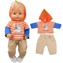 40cm Baby Dolls Clothes Coat 16 Inch Nenuco Ropa Y Su Hermanita Children Girl's Gift Toys Wears