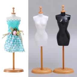 Mini Clothes Hanger Display Holder Support For Doll Clothes Outfit Dress Mannequin Model Stand For Dollhouse 1/6 Dolls Accessory