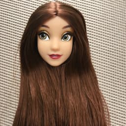 Lovely Princess Bald Head DIY Planting Long Soft Hair Doll Head Belle Snow white Baby Girl Favorite Princess Doll Part