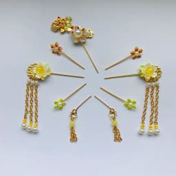 30CM Costume Dolls Headwear 7PCS/Set 1/6 BJD Plastic+Metal Chinese Costume Doll Toys Headdress Hairpin Headwear AccessoriesZH183