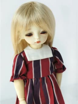 Full Sizes Doll Accessories JD046 1/12 1/8 1/6 1/4 1/3 Mid Long Nature Straight Cut Synthetic Mohair YOSD MSD SD DOD BJD Wigs