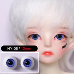 BJD Eyes Glass Eyeball Handscraft Colourful Doll Accessories Size 1/3 1/4 1/6 1/8 YOSD SD MSD 12 14mm